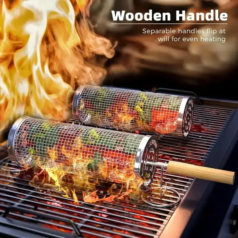 Cesto de Churrasco em Aço Inox - Outdoor Camping Grill avaliação e preço