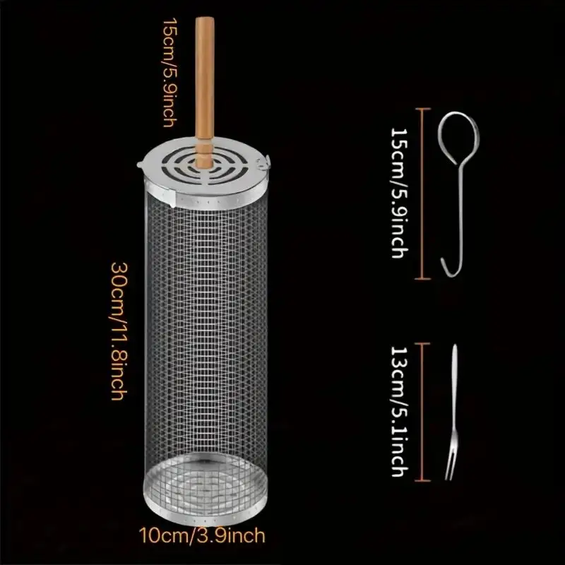 Cesto de Churrasco em Aço Inox - Outdoor Camping Grill avaliação e preço