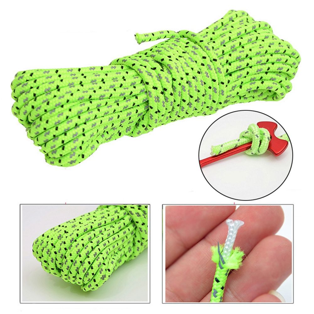 Corda reflexiva para barraca,  - Outdoor Camping Extension Cord avaliação e preço