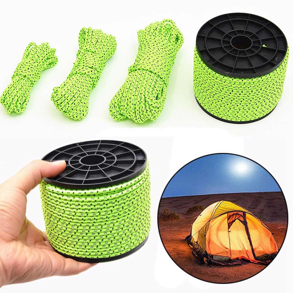 Corda reflexiva para barraca,  - Outdoor Camping Extension Cord avaliação e preço