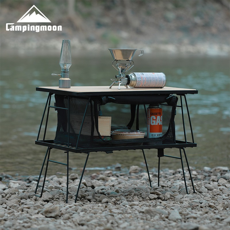 CAMPINGMOON T-230 Rack de Arma - Outdoor Camping Table With Storage avaliação e preço