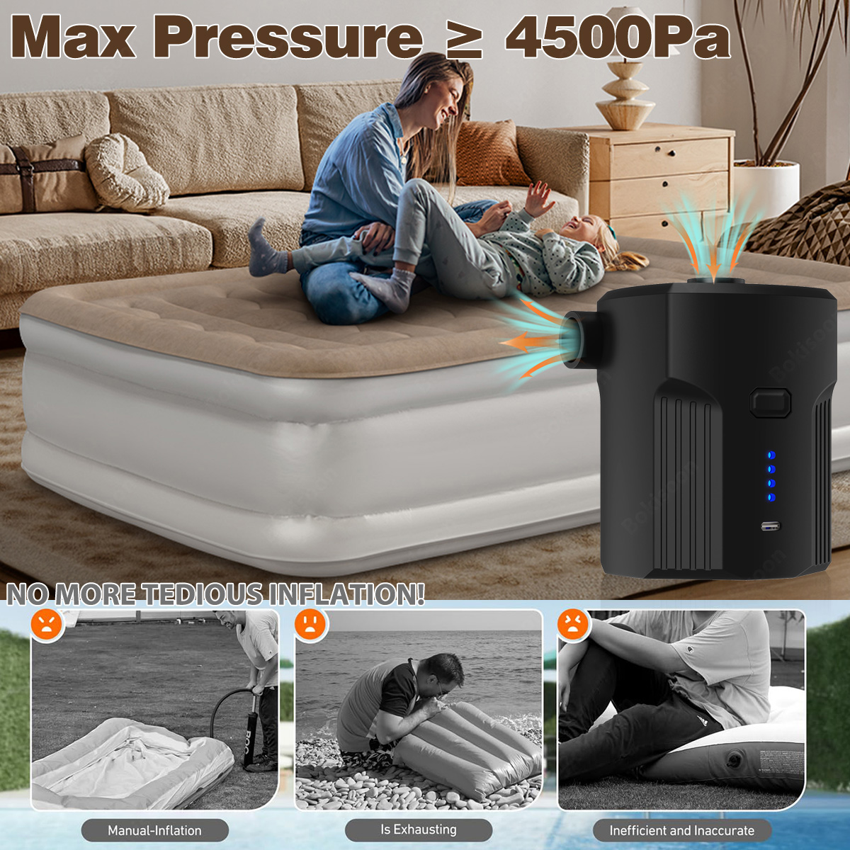 Bomba de ar elétrica portátil  - Bed Outdoor Camping avaliação e preço