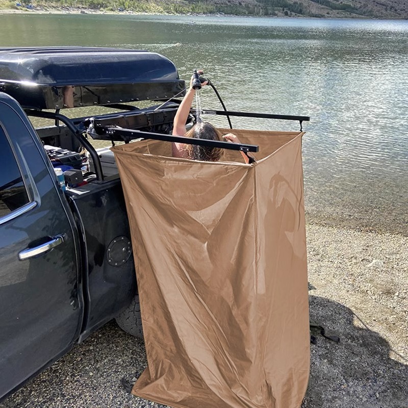 Tenda dobrável para camping, b - Outdoor Camping Toilet Tent avaliação e preço
