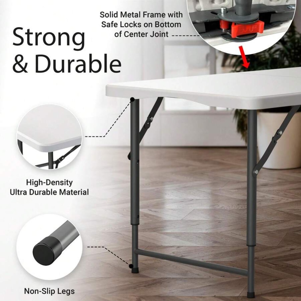 Mesa Dobrável de 4 Pés com Alt - Camp Table Folding avaliação e preço