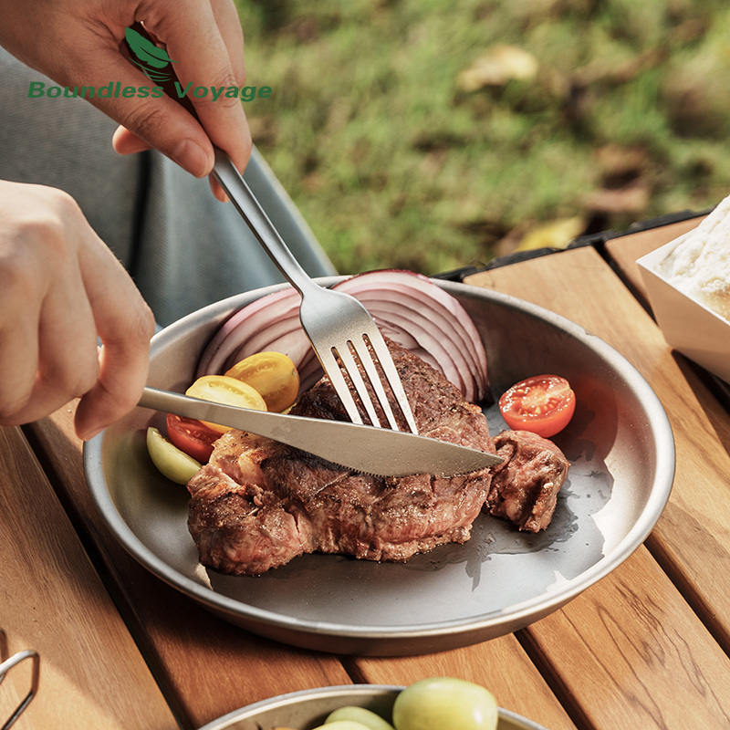 Boundless Voyage-Titanium Dinn - Outdoor Camping Dining Set avaliação e preço