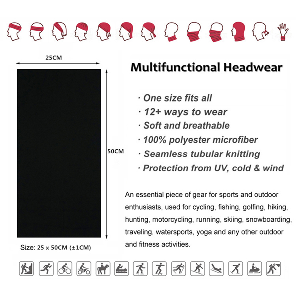 Bandanas de cor sólida sem cos - Outdoor Camping Essential Gear avaliação e preço