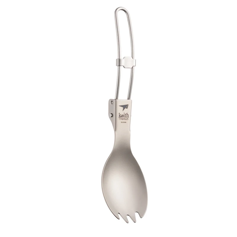 Keith Titanium Spork com alça  - Outdoor Camping Dining Set avaliação e preço