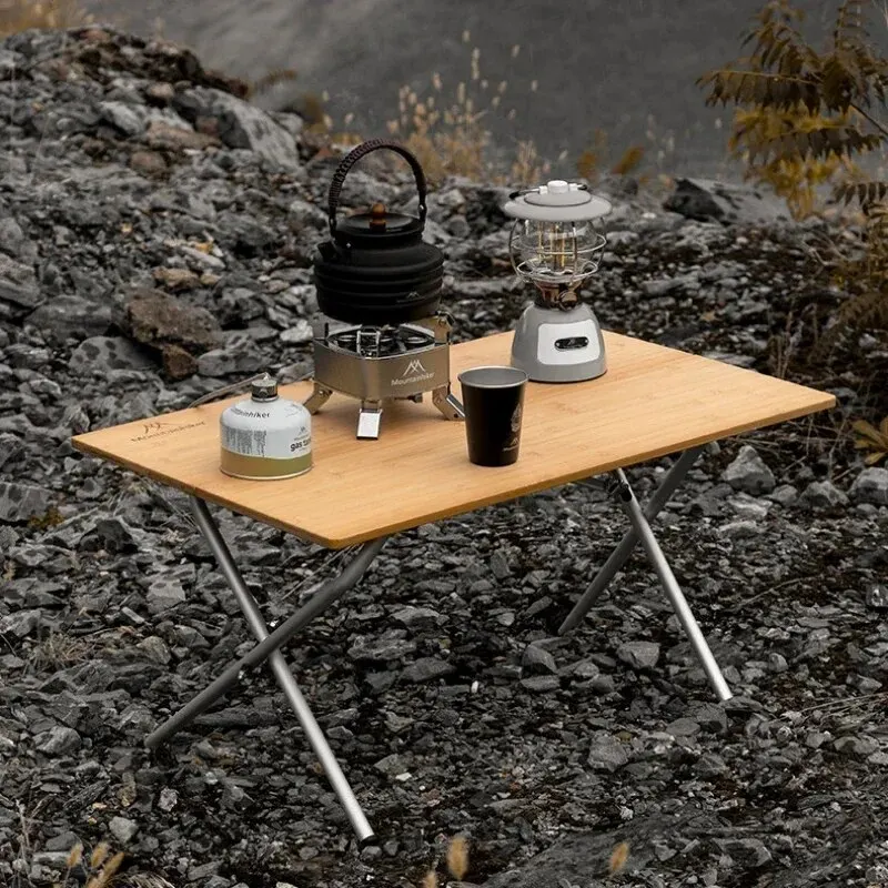 Mesa Dobrável de Bambu MOUNTAI - Outdoor Camping Table With Storage avaliação e preço