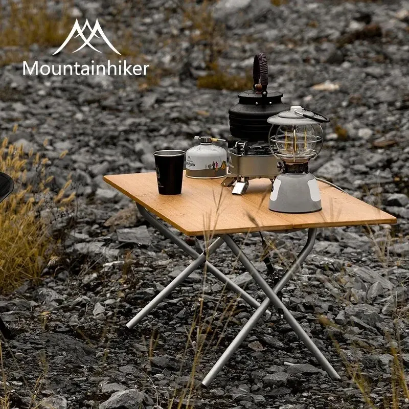 Mesa Dobrável de Bambu MOUNTAI - Outdoor Camping Table With Storage avaliação e preço